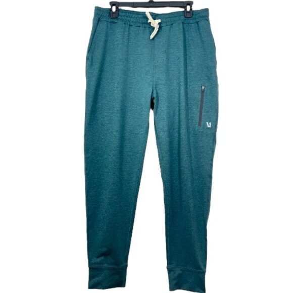 Vuori Sunday Performance Jogger Pants V416 Teal Large Pre-Loved - Picture 1 of 6